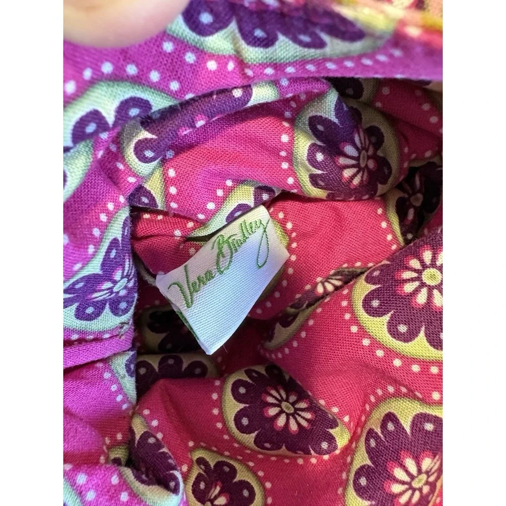 Vera Bradley Very Berry Paisley Flipster Crossbody Purse Pink Purple Retired